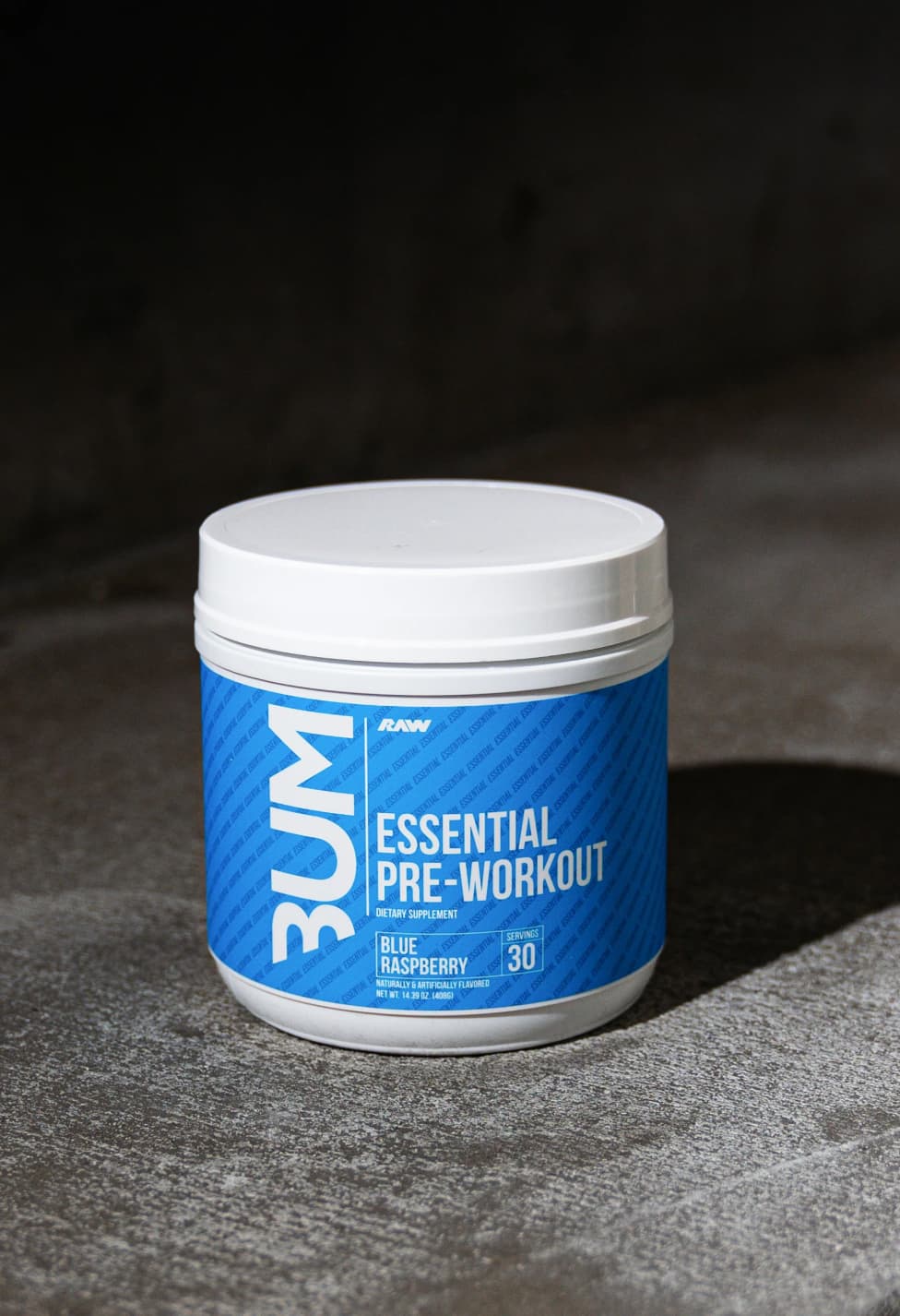 Essential Pre-Workout Blue Raspberry Presentation Essential Pre-Workout Blue Raspberry Presentation