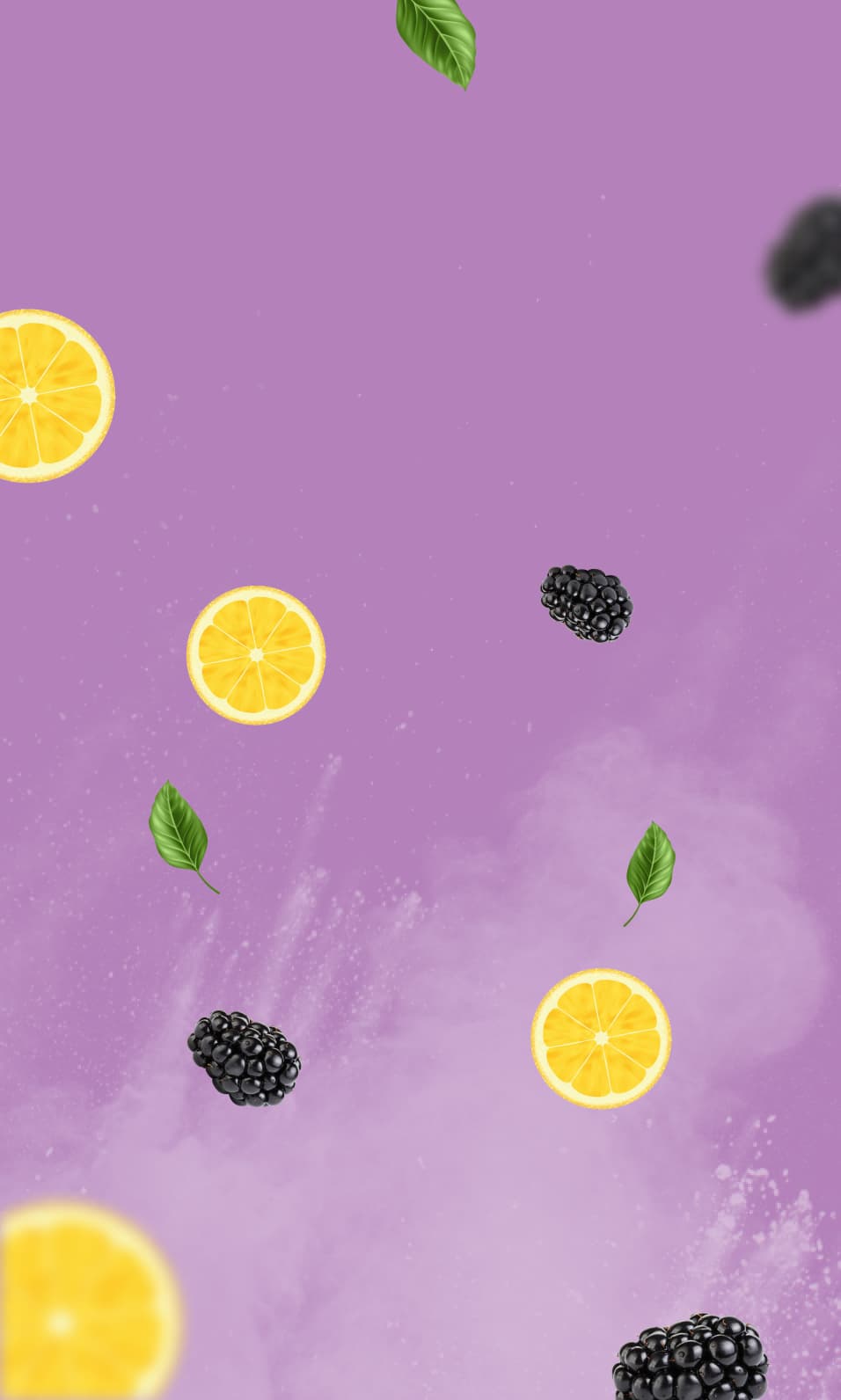 Thavage Pre-Workout Blackberry Lemonade background