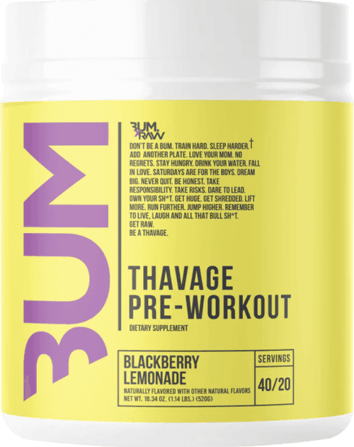 Thavage Pre-Workout Blackberry Lemonade Thavage Pre-Workout Blackberry Lemonade